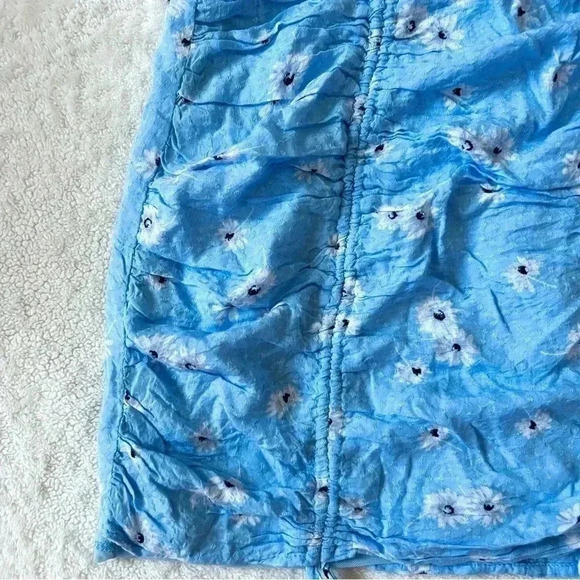 PacSun LA Hearts Blue Cinch Mini Skirt - Picture 3 of 7